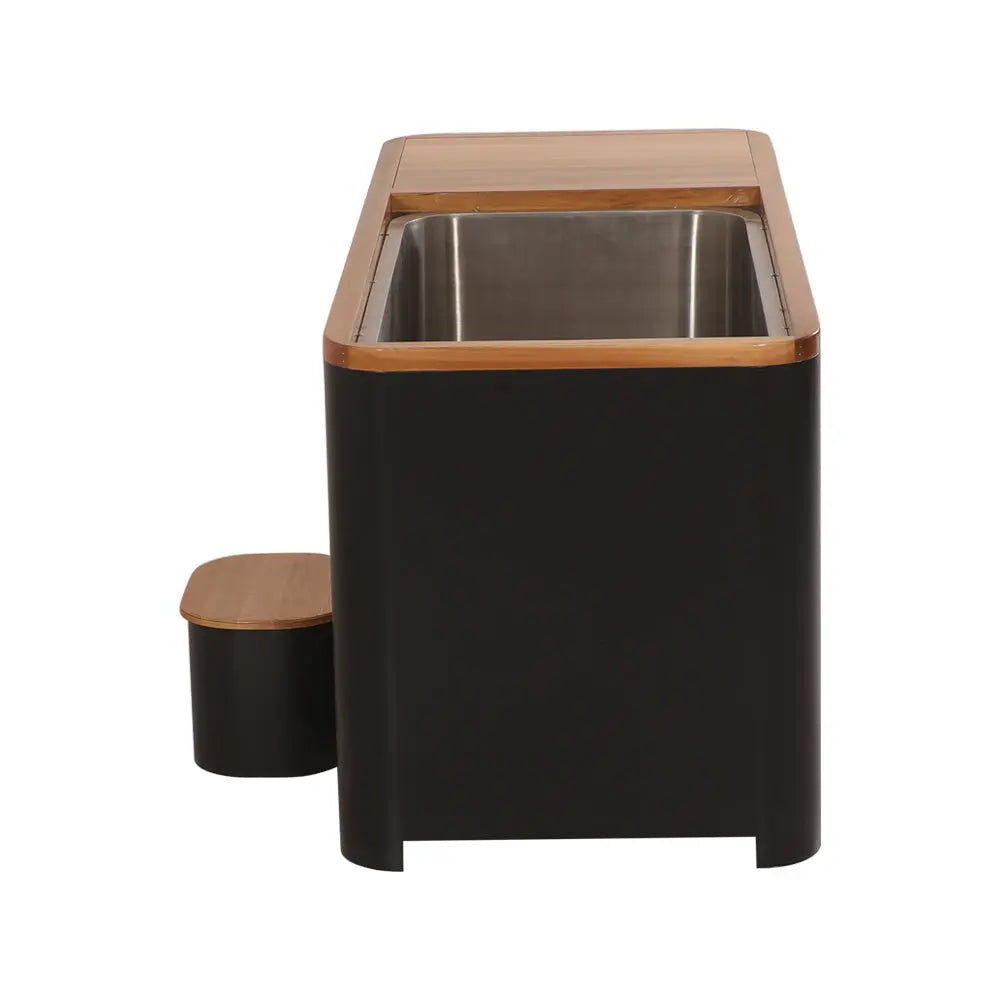 Black Rectangular Ice Tub