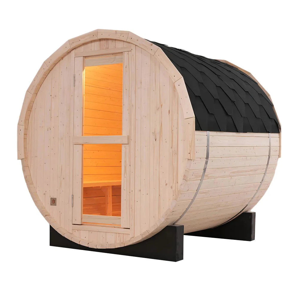 2-4 Person Outdoor Barrel Sauna