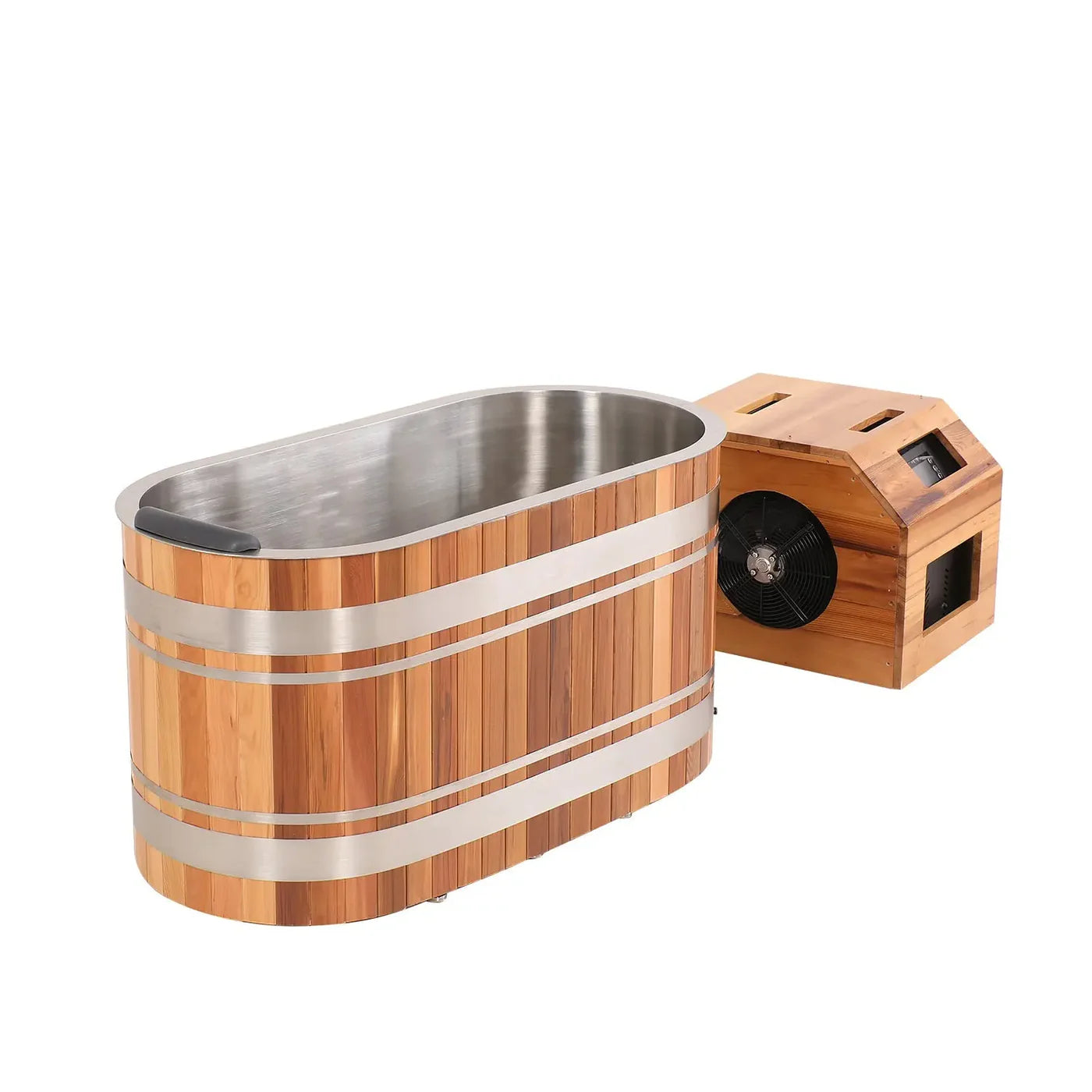 U-Shaped Red Cedar Ice Bath Tub