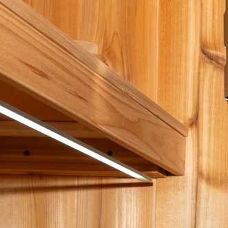 Leisurecraft Saunalumin Double Bench Set