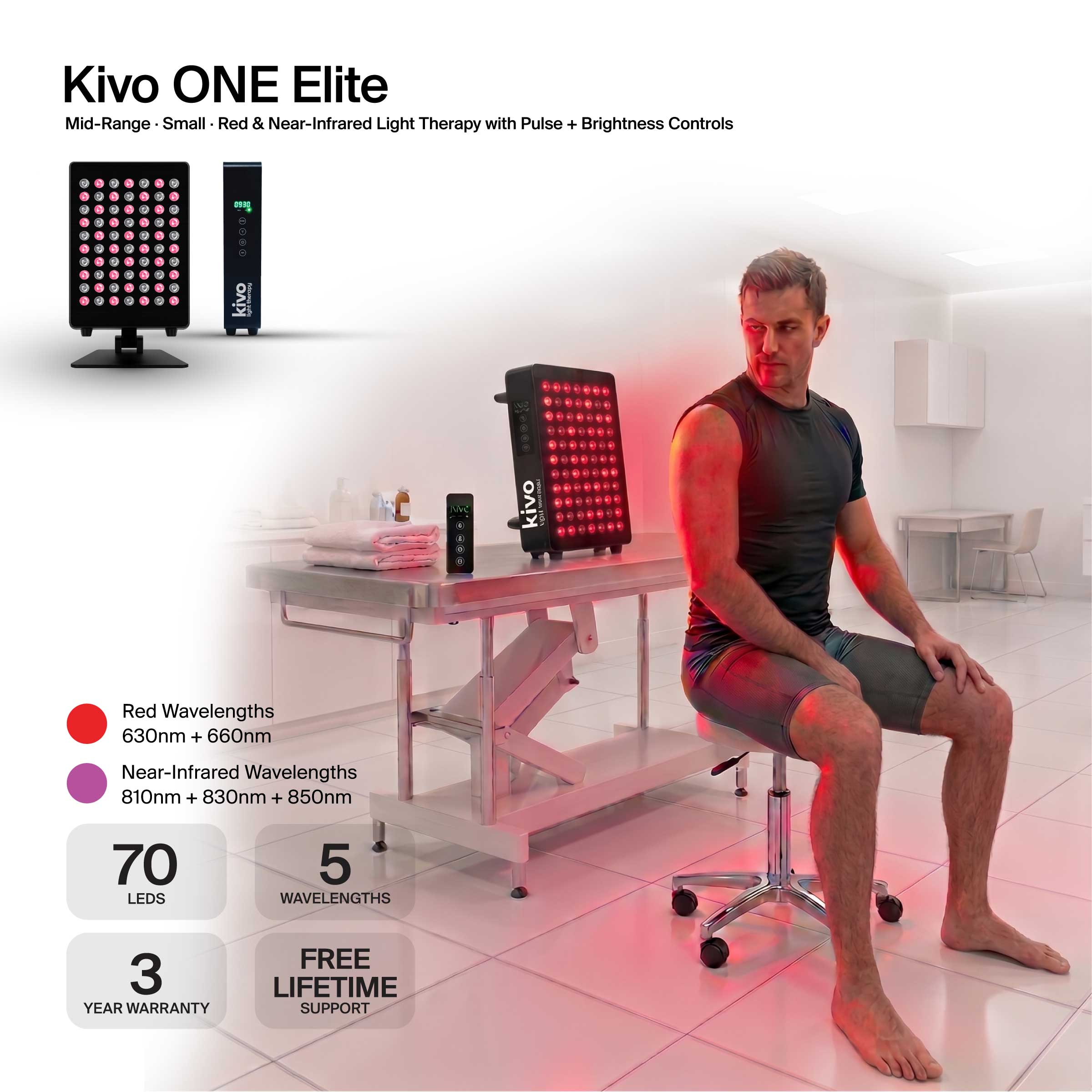 Kivo ONE Series - Small Light Therapy Panel