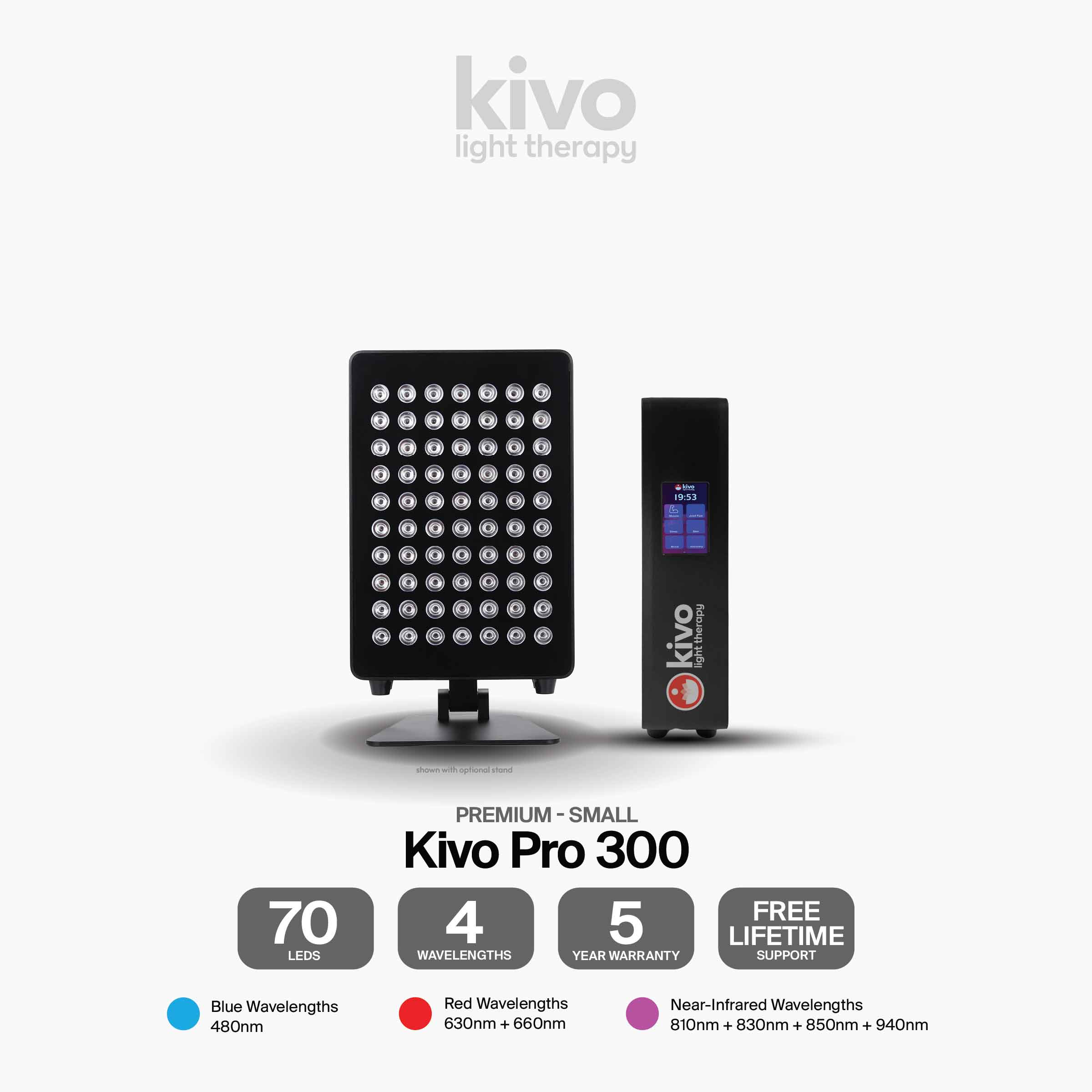 Kivo Pro 300: Ultimate Portable Red Light Therapy Panel