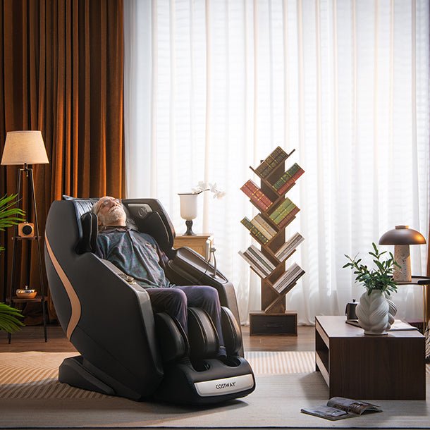 Holiday Sale -Top Seller-Premium Series-COSTWAY JL10013 Fully Loaded- 3D SL-Track Full Body Zero Gravity Massage Chair with Thai Stretch- Top 5 Seller-