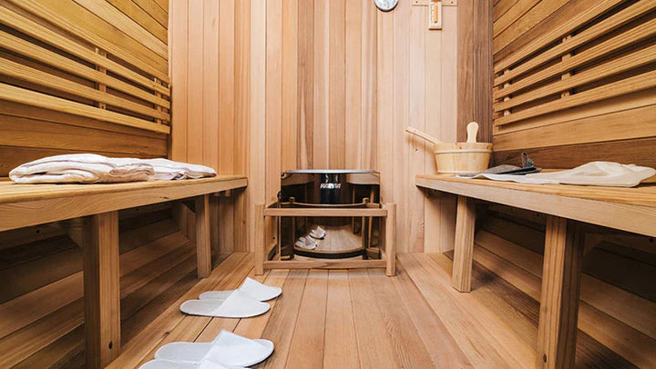 New 4-6person Black Square Premium Patchwork Red Cedar Outdoor Sauna