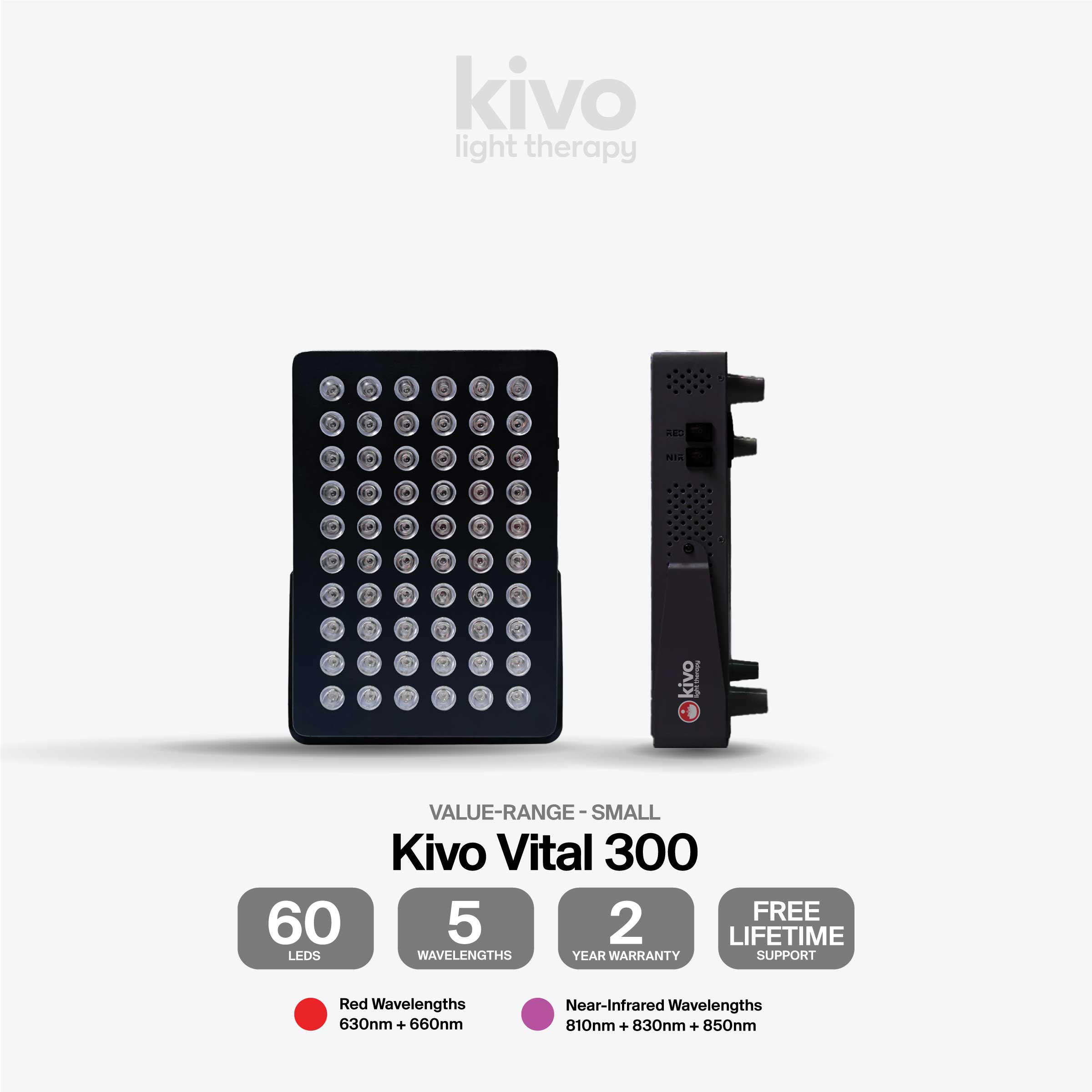 Kivo Wellness Bundle: 300 Series + Mini + Face/Neck/Chest/ + Googles