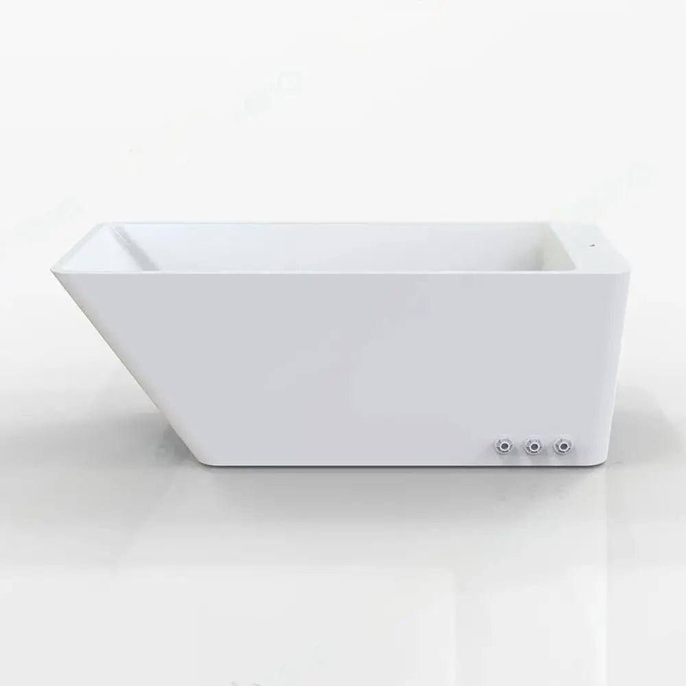 Rectangular Cold Plunge Tub Soaking Bathtub Acrylic Freestanding Ice Bath Tub