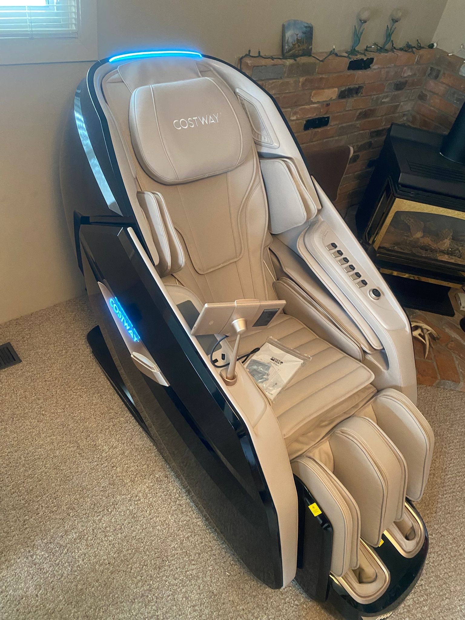 Holiday Sale-2025 Model-Costway- Kenzo-Premium 4D+3D Dual Roller System Hybrid Flex Track Zero Gravity Full Body Massage Chair w/ Heart Rate Monitor,Fragrance Therapy, Waist & Calf Heater, Calves & Foot Rollers, Thai Stretch, Voice Control