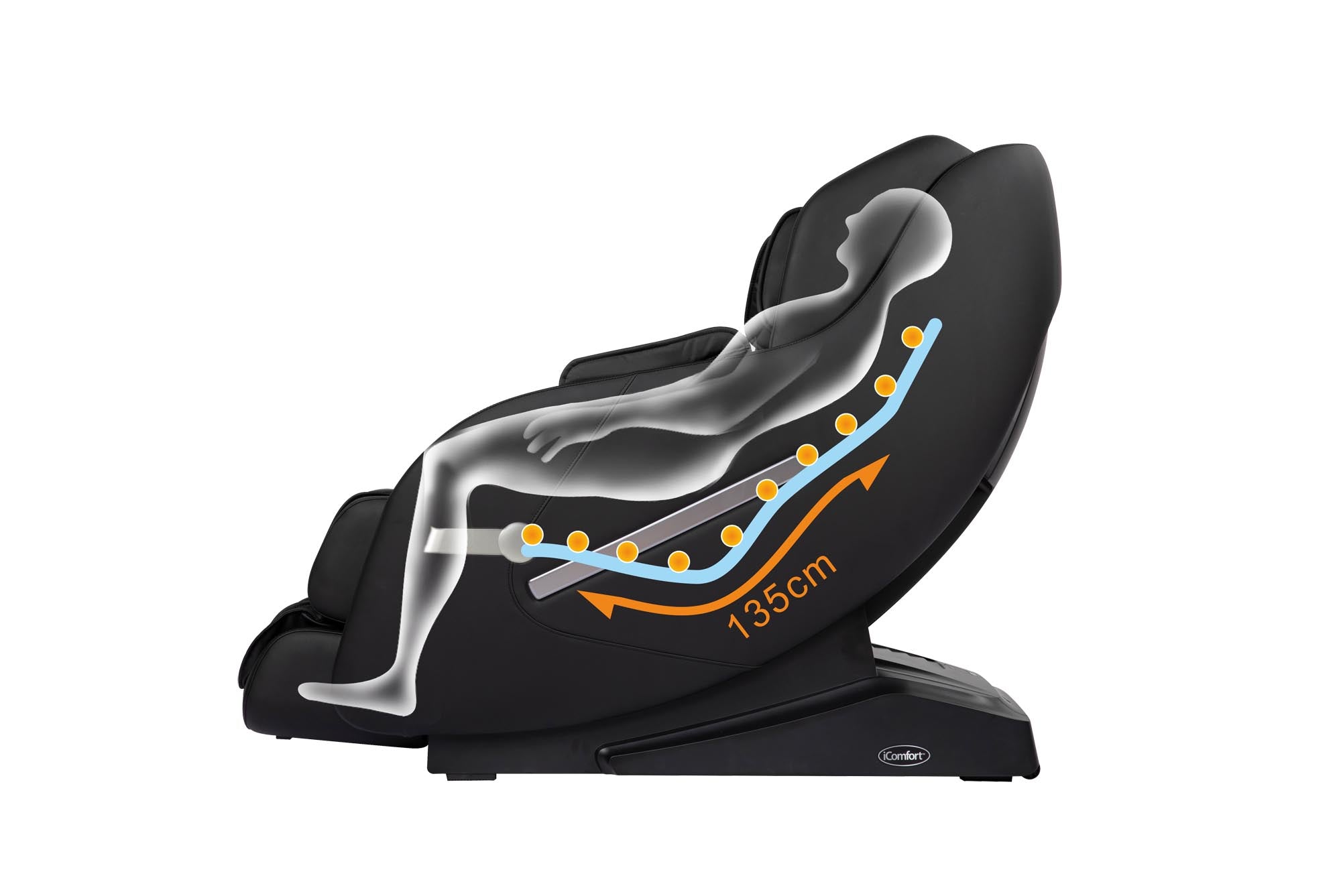 iComfort IC3860 Black Massage Chair