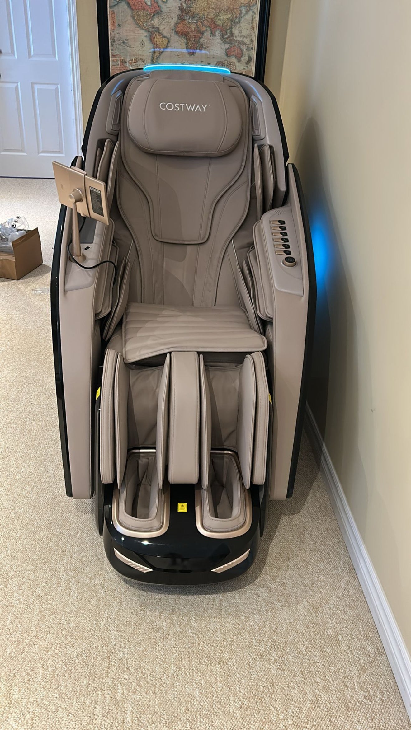 Holiday Sale-2025 Model-Costway- Kenzo-Premium 4D+3D Dual Roller System Hybrid Flex Track Zero Gravity Full Body Massage Chair w/ Heart Rate Monitor,Fragrance Therapy, Waist & Calf Heater, Calves & Foot Rollers, Thai Stretch, Voice Control