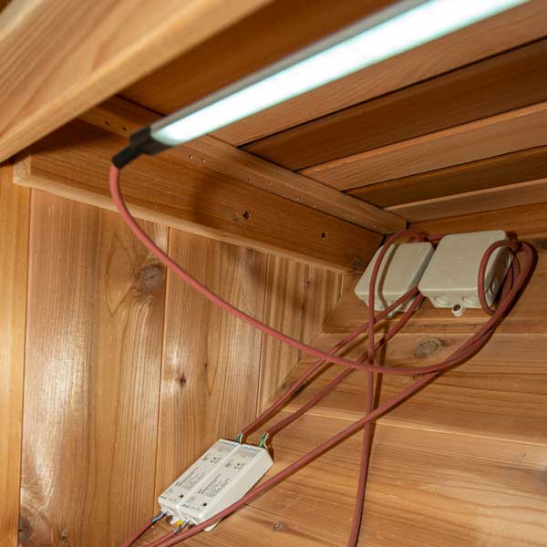 Leisurecraft Saunalumin Double Bench Set