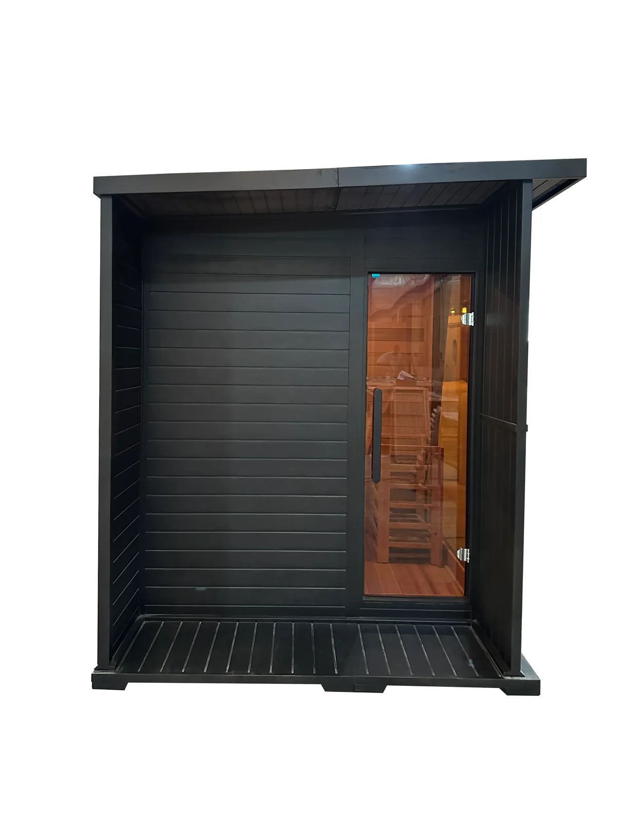 New Luxury High-End Black Square Outdoor Sauna (luxury outdoor sauna)