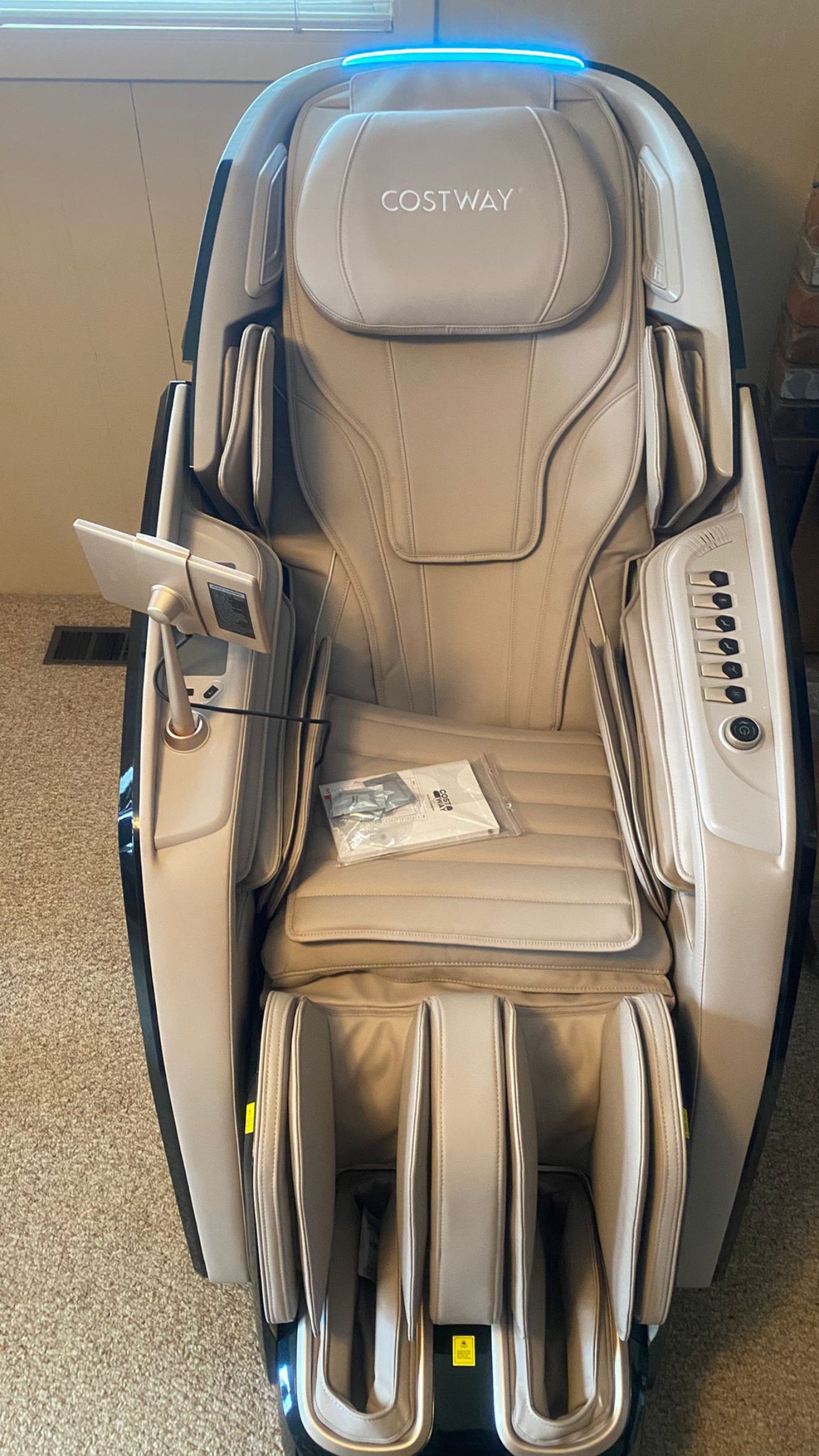Holiday Sale-2025 Model-Costway- Kenzo-Premium 4D+3D Dual Roller System Hybrid Flex Track Zero Gravity Full Body Massage Chair w/ Heart Rate Monitor,Fragrance Therapy, Waist & Calf Heater, Calves & Foot Rollers, Thai Stretch, Voice Control