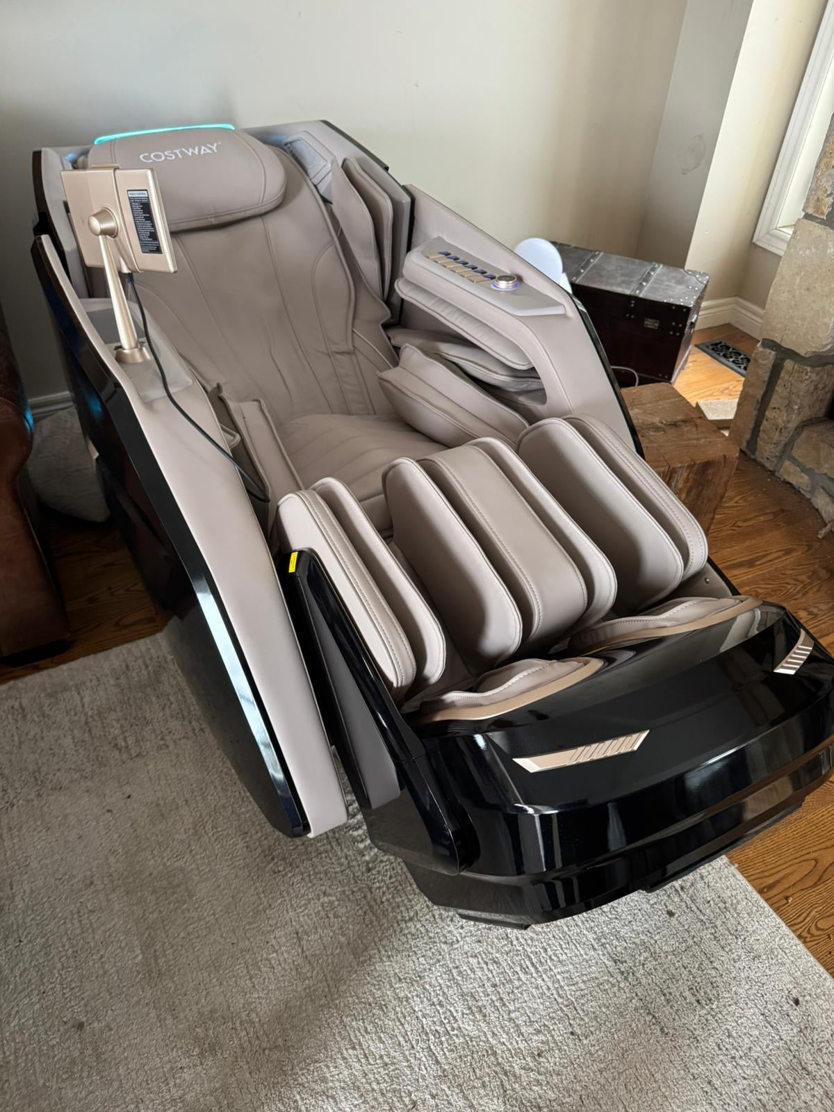 Holiday Sale-2025 Model-Costway- Kenzo-Premium 4D+3D Dual Roller System Hybrid Flex Track Zero Gravity Full Body Massage Chair w/ Heart Rate Monitor,Fragrance Therapy, Waist & Calf Heater, Calves & Foot Rollers, Thai Stretch, Voice Control