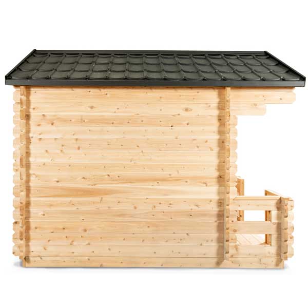 CT Georgian Cabin Sauna  Kit with Porch