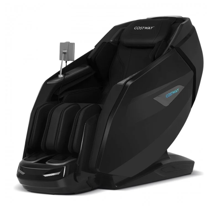Holiday Sale-2025 Model-Costway- Kenzo-Premium 4D+3D Dual Roller System Hybrid Flex Track Zero Gravity Full Body Massage Chair w/ Heart Rate Monitor,Fragrance Therapy, Waist & Calf Heater, Calves & Foot Rollers, Thai Stretch, Voice Control