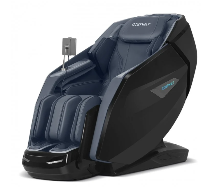 Holiday Sale-2025 Model-Costway- Kenzo-Premium 4D+3D Dual Roller System Hybrid Flex Track Zero Gravity Full Body Massage Chair w/ Heart Rate Monitor,Fragrance Therapy, Waist & Calf Heater, Calves & Foot Rollers, Thai Stretch, Voice Control