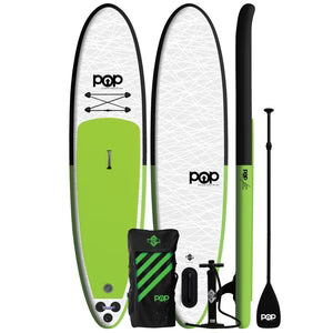 POP 11' INFLATABLE PADDLE BOARD (GREEN/BLACK) 2022