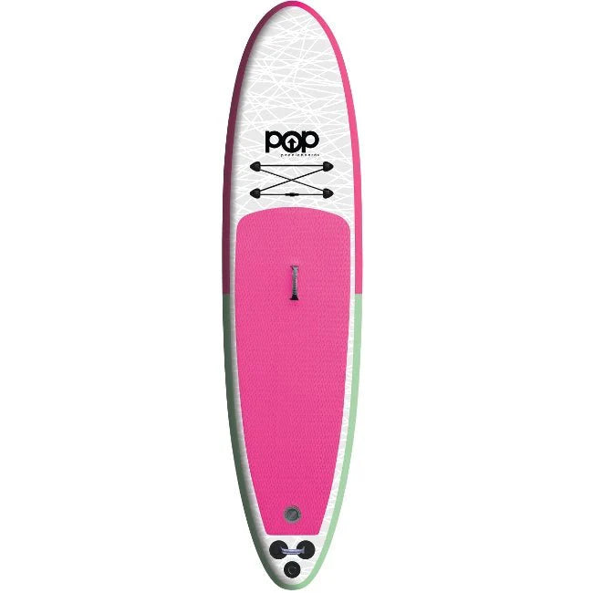 Pop 11' Inflatable Paddle Board (Pink/Mint)